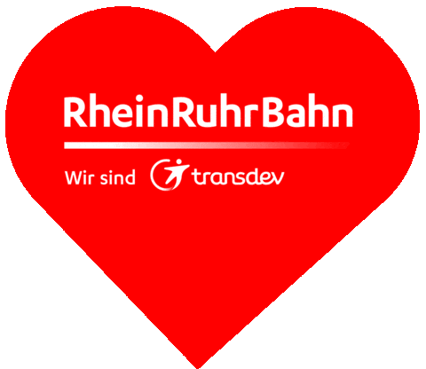 Heart Train Sticker by RheinRuhrBahn