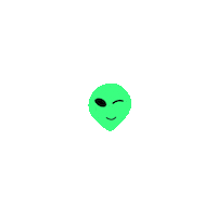 Itsnicky_ heart aesthetic alien daisy Sticker