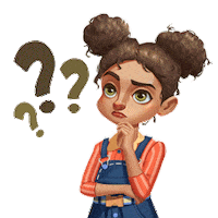 Girl Think Sticker by GardenAffairs