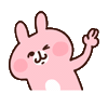 Happy うさぎ Sticker by Kanahei