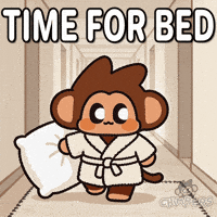 Tired Good Night GIF by Chimpers