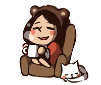 Coffee Cartoon Sticker by RisuDong