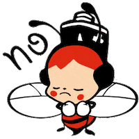 Peebeez no red nope bee Sticker