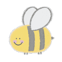 Pastel Bee Sticker