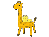 Lion Giraffe Sticker