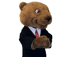 Big Red Bear Sticker by Touchdown's Team