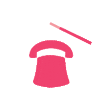 pink magic cards magician tophats Sticker