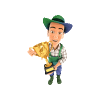 duquima brazil champion trophy farmer Sticker