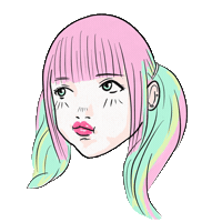 Angry Girl Sticker