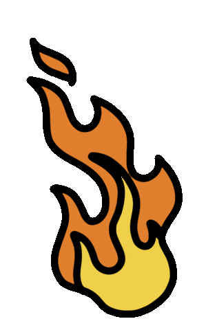 Burning On Fire Sticker by orlandosoyyo