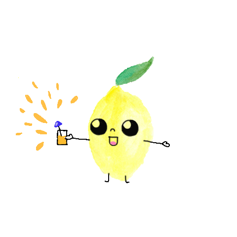 flailustra giphyupload summer kawaii lemon Sticker