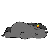 Glitter Unicorn Sticker by Pummel & Friends