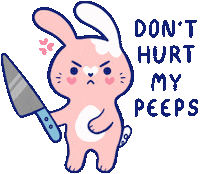 Angry Bunny Sticker