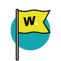 Illustration Flag Sticker by Waanders.studio