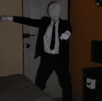 Slender Man Dancing GIF