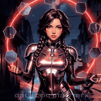 Mirror Magic Anime Girl GIF by The Galactic Matriarx