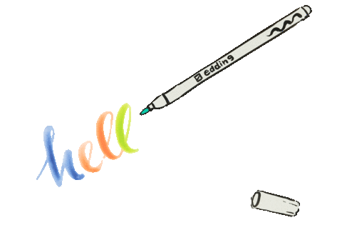 Kreativ Hello Sticker by edding