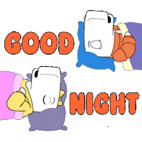 Tired Good Night Sticker by Ordinary Friends