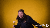 Wizzflix_ yeah beer cheers yellow GIF