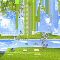 Running Man Glitch GIF by PERFECTL00P