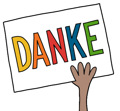 Sign Dankeschon Sticker by Daniela Nachtigall