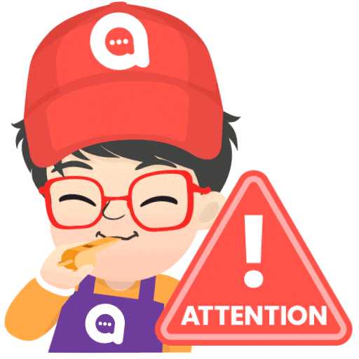 Attention Announce Sticker by AskAlan