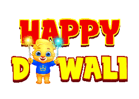 Festival Of Lights Diwali Sticker by Lucas and Friends by RV AppStudios