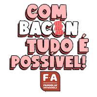 Pig Bacon Sticker by FA Defumados