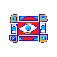 Evil Eye Illustration Sticker by Finely Tuned