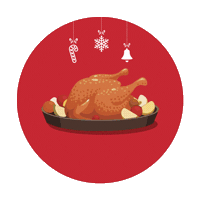yemektekeyifvarcom happy food christmas yummy Sticker