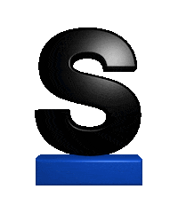 Black And Blue 3D Sticker by SHARE Creative