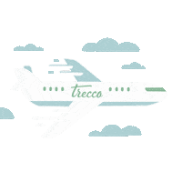 mytrecco travel vacation flying trip Sticker
