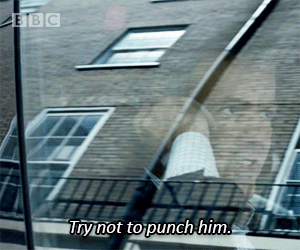 try not to punch him bbc one GIF by BBC