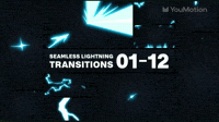 Animated Seamless Lightning Transitions 01 12