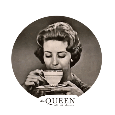 thequeencafe coffee cafe thequeen thequeencafeteria Sticker