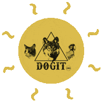 dogitgr cat dog greece greek Sticker