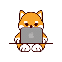 Shiba Inu Dog Sticker by DEOW Japan
