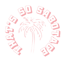 Palm Sabotage Sticker by Brunette The Label