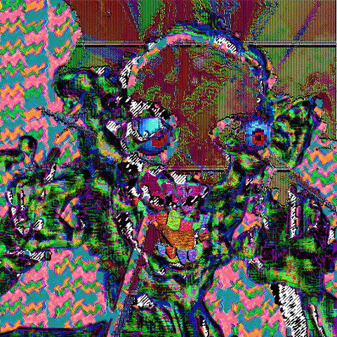 Glitch Rainbow GIF by davidvnun