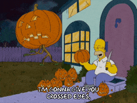 homer simpson horror GIF