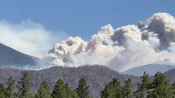 Large Smoke Plumes Seen in Flagstaff as Three Wildfires Burn in Area