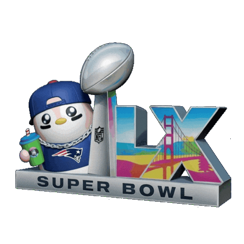 New England Patriots Win Sticker by Pengu Juice Co.