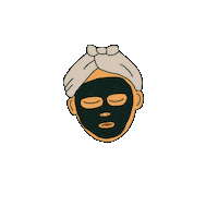 Colourpencils mood chill relax mask Sticker