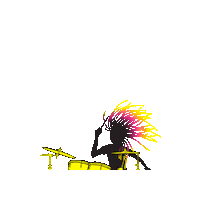 vickyoneondrums drums drumming von female drummer Sticker