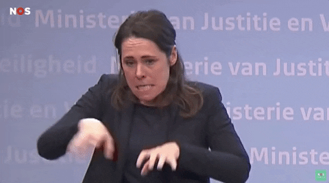 ischagast giphyupload sign language accessibility irma GIF