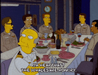 homer simpson dinner GIF