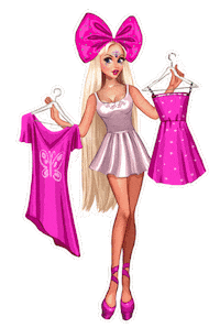 Dress Doll Sticker