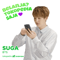 Suga Sticker by Tokopedia
