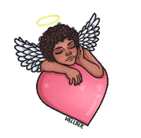 Heart Angel Sticker