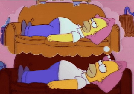 Homer Dreaming GIF
